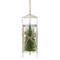 Tree on Wood Sled Christmas Ornament - 9" - White